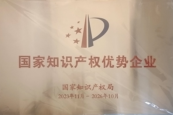 國家知識(shí)產(chǎn)權(quán)優(yōu)勢(shì)企業(yè)